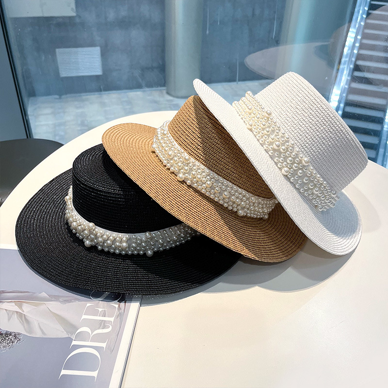 2023 New Flat Top Straw Hat Pe - đánh giá và giá Bucket Hat Straw