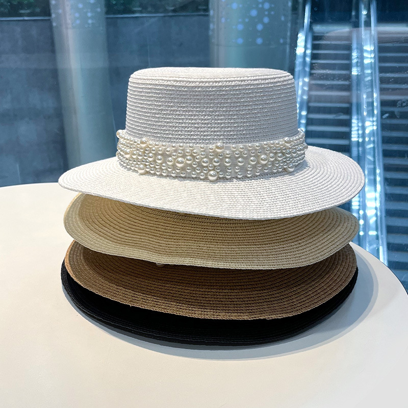 2023 New Flat Top Straw Hat Pe - đánh giá và giá Bucket Hat Straw