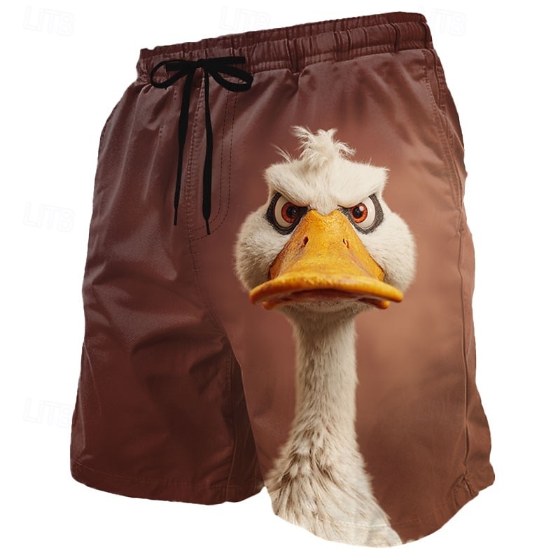 Stylish Cartoon Duck Graphic S - đánh giá và giá Trunks Board Surf
