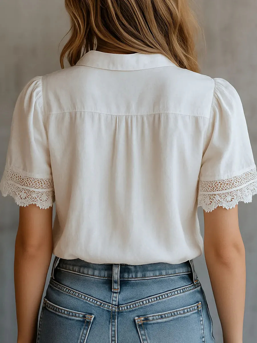 Elegant Women's Shirts Casual  - đánh giá và giá Linen Shirt Breathable