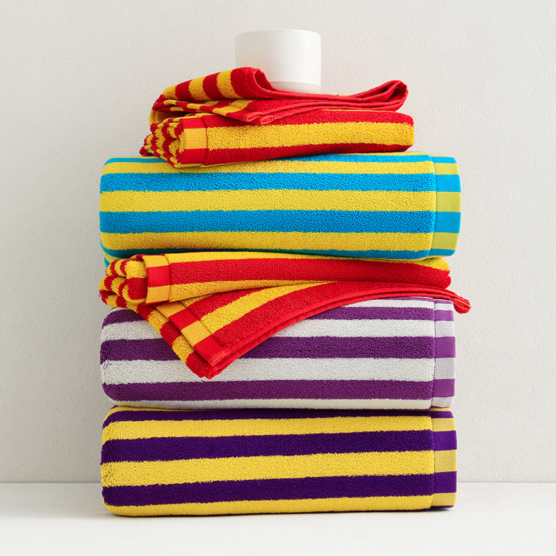 1pcs Striped Outdoor Vacation  - đánh giá và giá Beach Towel Large