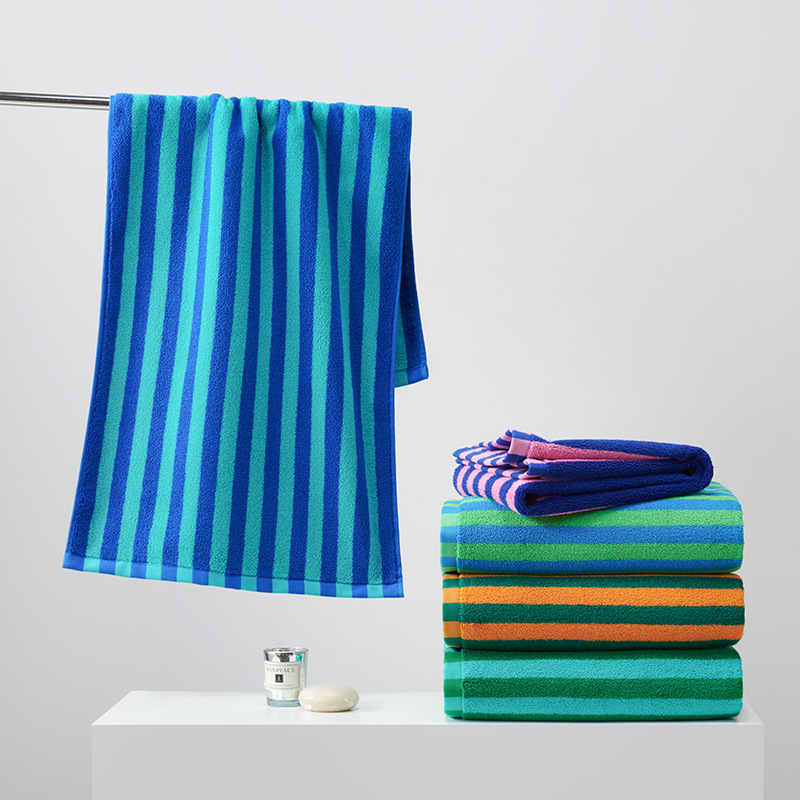 1pcs Striped Outdoor Vacation  - đánh giá và giá Beach Towel Large