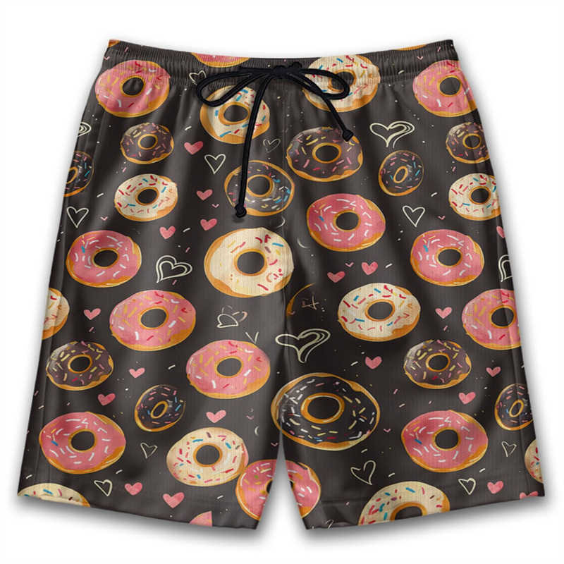 3D Printed Cute Donut Short Pa - đánh giá và giá Trunks Board Surf