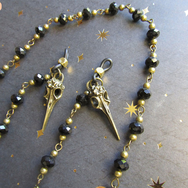 Gothic Ornate Raven Statement  - đánh giá và giá Sunglass Retainer Cord