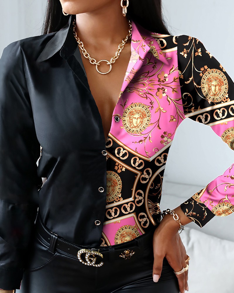 Women Fashion Wild Shirts Chai - đánh giá và giá Shirt Camp Collar