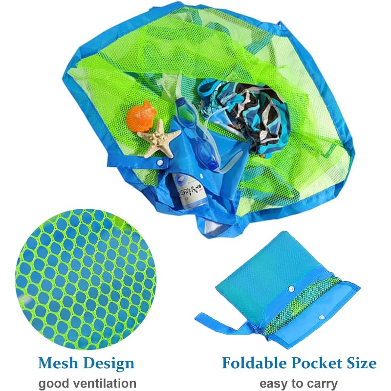 Foldable Beach Mesh Bag, Anti- - đánh giá và giá Beach Towel Large