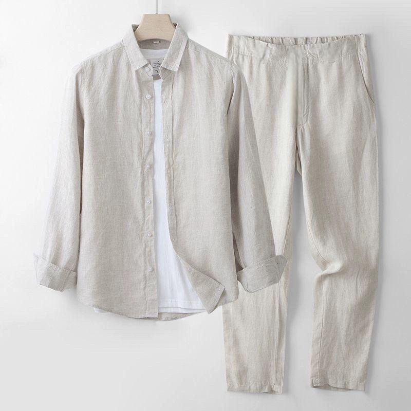 Beach Vacation Style Men's Cot - đánh giá và giá Linen Shirt Breathable